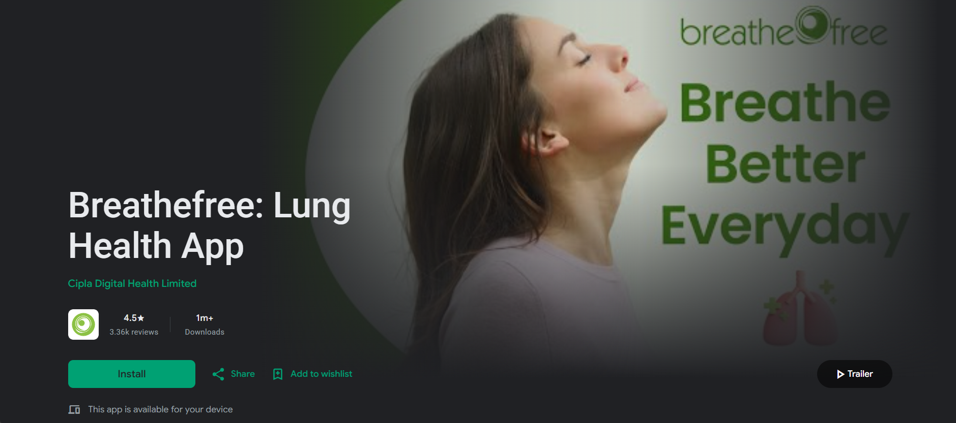 Breathefree: Lung Health App